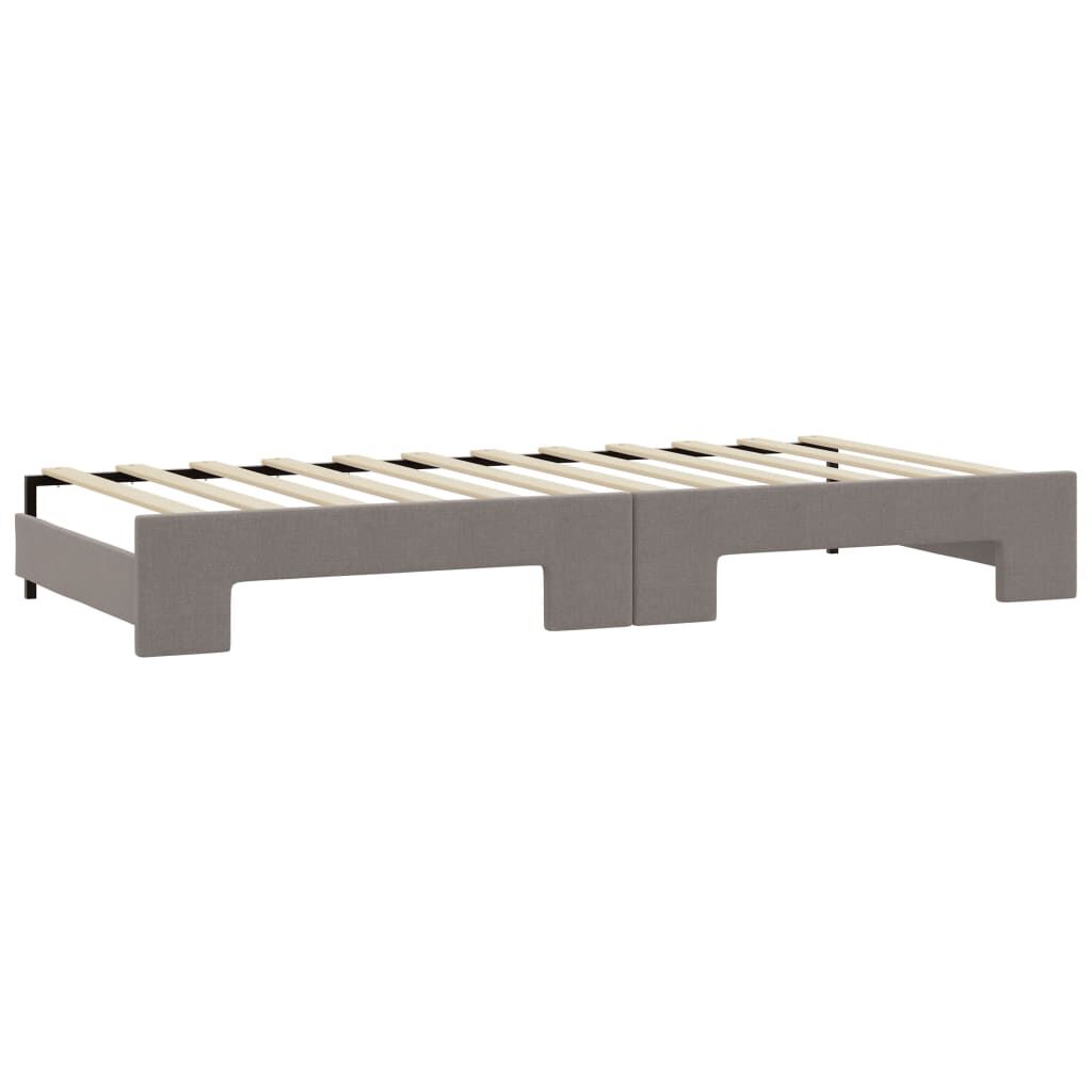 vidaXL Καναπές Κρεβάτι Συρόμενος Taupe 80 x 200 εκ. Υφασμάτινος