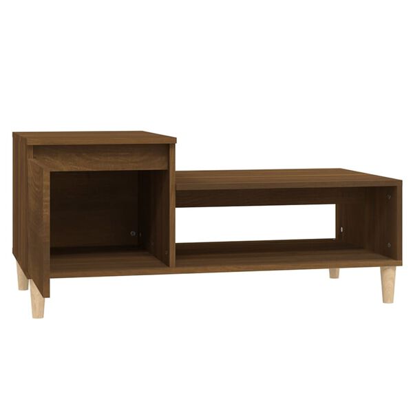 vidaXL Τραπεζάκι Σαλονιού Καφέ Δρυς 100x50x45 εκ. Επεξεργασμ. Ξύλο