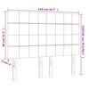 vidaXL Κεφαλάρι Κρεβατιού LED Ανοιχτό Γκρι 144x5x118/128 εκ.