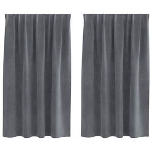 vidaXL &Kappa;&omicron;&upsilon;&rho;&tau;ί&nu;&epsilon;&sigmaf; 2 &tau;&mu;&chi;. &Alpha;&nu;&omicron;&iota;&chi;&tau;ό &gamma;&kappa;&rho;&iota; 140 x 140 cm &Beta;&epsilon;&lambda;&omicron;ύ&delta;&omicron;