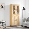 vidaXL Ντουλάπι Sonoma δρυς 69,5 x 34 x 180 εκ. από Επεξεργασμένο Ξύλο