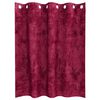 vidaXL Κουρτίνα με κουρτίνες 2 pcs Μπορντό 140 x 140 cm Βελούδο