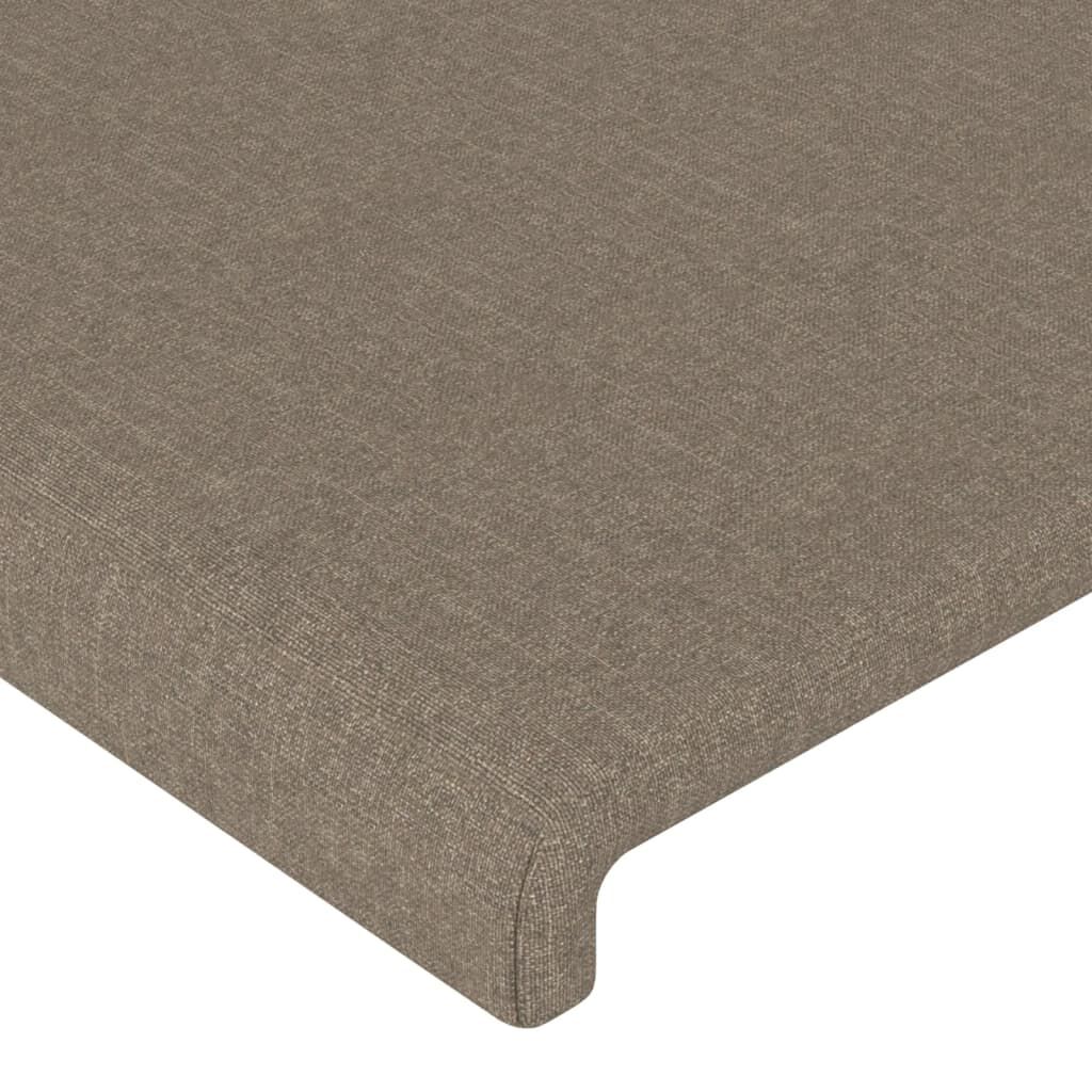 vidaXL Σκελετός Κρεβατιού Χωρίς Στρώμα Taupe 80x200 εκ. Υφασμάτινο