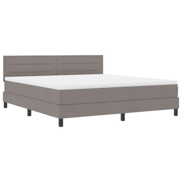 vidaXL &Kappa;&rho;&epsilon;&beta;ά&tau;&iota; &mu;&epsilon; &epsilon;&lambda;&alpha;&tau;ή&rho;&iota;&alpha; &mu;&epsilon; &sigma;&tau;&rho;ώ&mu;&alpha; Taupe 180 x 200 cm ύ&phi;&alpha;&sigma;&mu;&alpha;