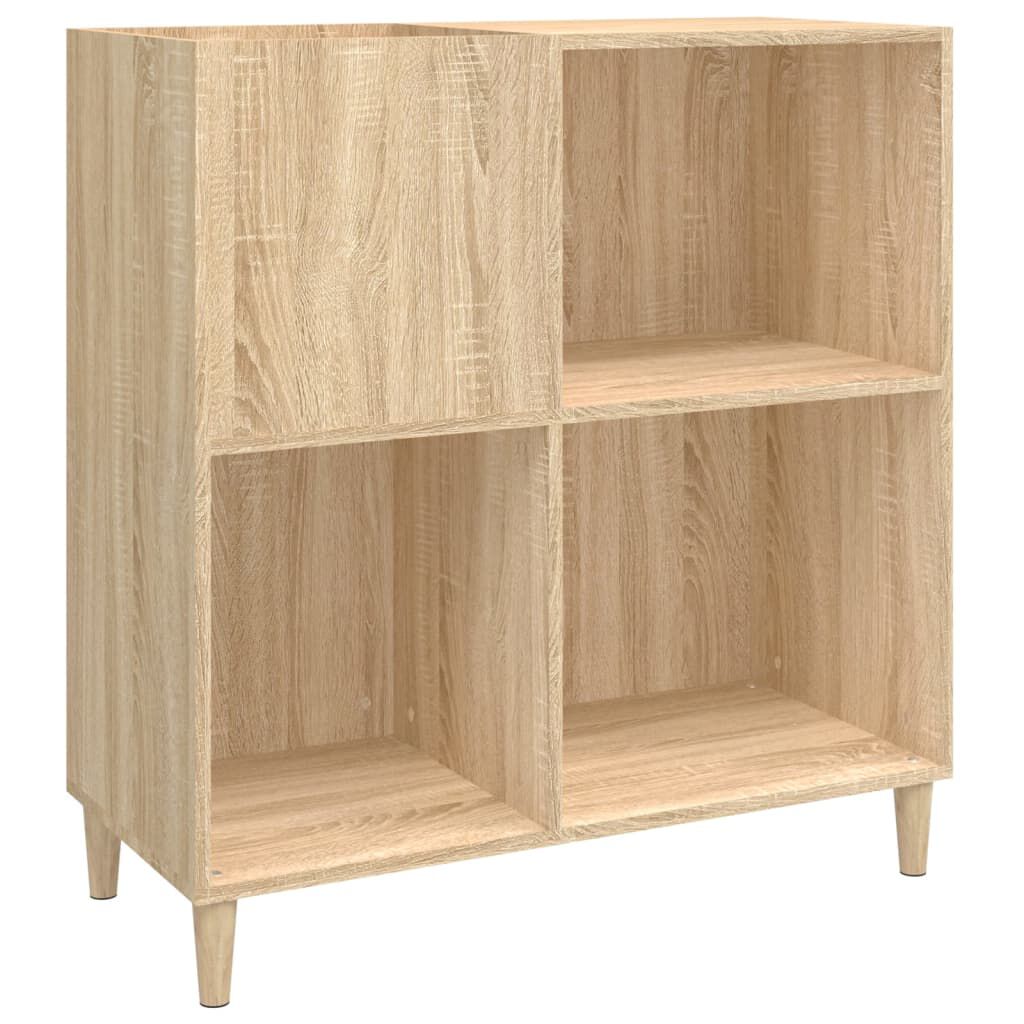 vidaXL Δισκοθήκη Sonoma Δρυς 84,5 x 38 x 89 εκ. από Επεξεργασμένο Ξύλο