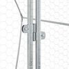 vidaXL Κοτέτσι - Κλουβί Ασημί 200x105x182 εκ. από Γαλβανισμένο Χάλυβα