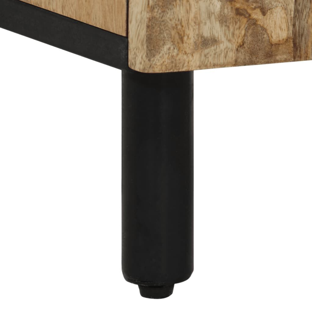 vidaXL Ντουλάπι Μπάνιου 38 x 33 x 58 εκ. από Μασίφ Ξύλο Μάνγκο