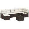 vidaXL &Sigma;&epsilon;&tau; &Kappa;&alpha;&nu;&alpha;&pi;έ &mu;&epsilon; &mu;&alpha;&xi;&iota;&lambda;ά&rho;&iota; 8 pcs &Kappa;&alpha;&phi;έ &kappa;&alpha;&iota; &Kappa;&rho;έ&mu;&alpha; &sigma;&upsilon;&nu;&theta;&epsilon;&tau;&iota;&kappa;ό &rho;&alpha;&tau;ά&nu;