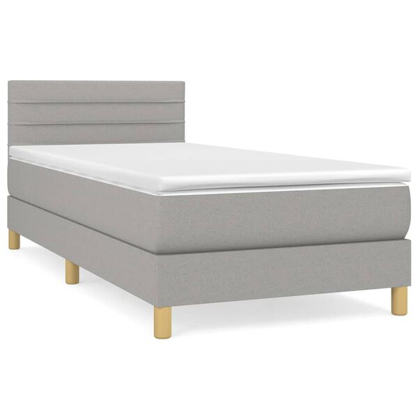 vidaXL &Kappa;&rho;&epsilon;&beta;ά&tau;&iota; Boxspring &mu;&epsilon; &Sigma;&tau;&rho;ώ&mu;&alpha; &Alpha;&nu;&omicron;&iota;&chi;&tau;ό &Gamma;&kappa;&rho;&iota; 90x190 &epsilon;&kappa;. &Upsilon;&phi;&alpha;&sigma;&mu;ά&tau;&iota;&nu;&omicron;
