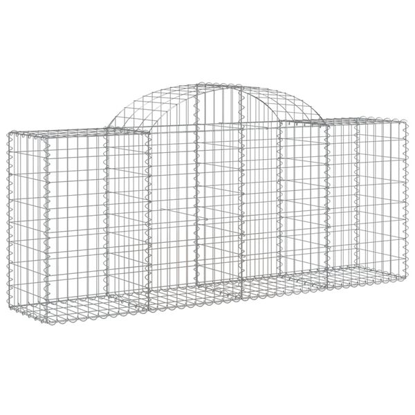 vidaXL Συρματοκιβώτια Τοξωτά 40 τεμ. 200x50x80/100 εκ. Γαλβαν. Ατσάλι