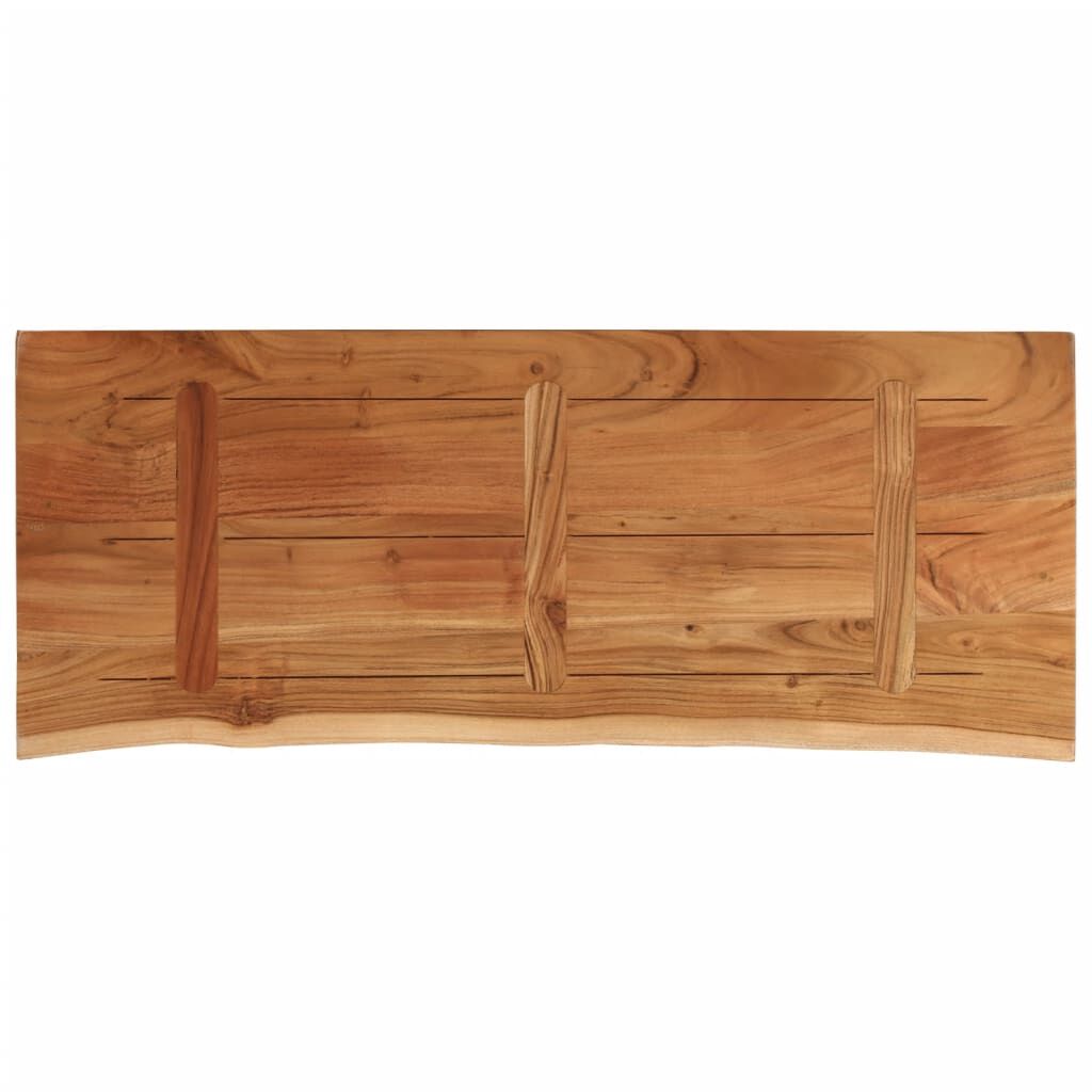 vidaXL Επιφάνεια Τραπεζιού Ορθογώνια 100x40x2,5 εκ. Μασίφ Ξύλο Ακακίας