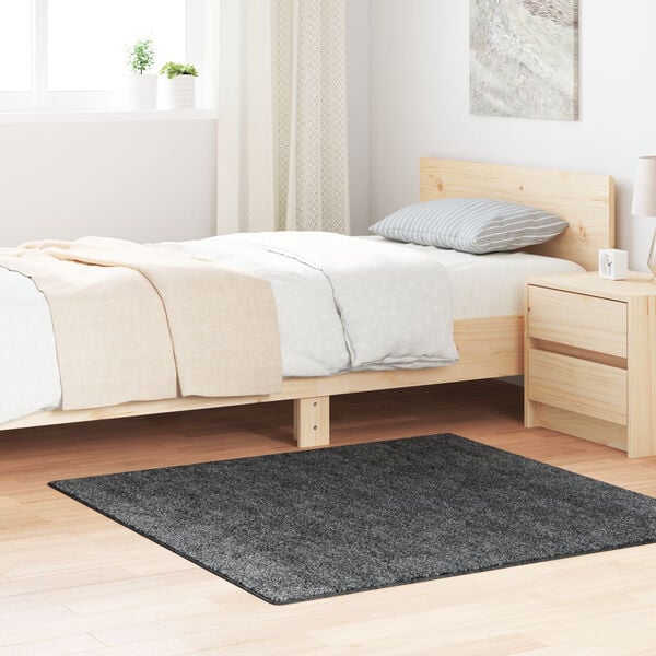 vidaXL Χαλί Σκούρο Γκρι 120 x 120 cm Πολυπροπυλένιο