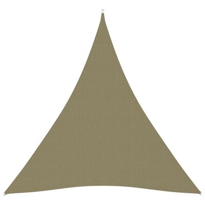vidaXL Πανί Σκίασης Τρίγωνο Μπεζ 4 x 5 x 5 μ. από Ύφασμα Oxford