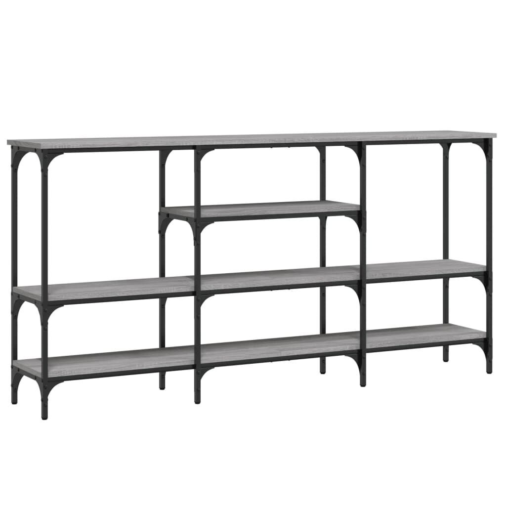 vidaXL Τραπέζι Κονσόλα Γκρι Sonoma 160x29x80 εκ. Επεξεργασμένο Ξύλο
