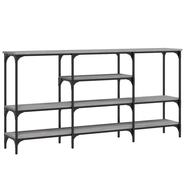 vidaXL Τραπέζι Κονσόλα Γκρι Sonoma 160x29x80 εκ. Επεξεργασμένο Ξύλο