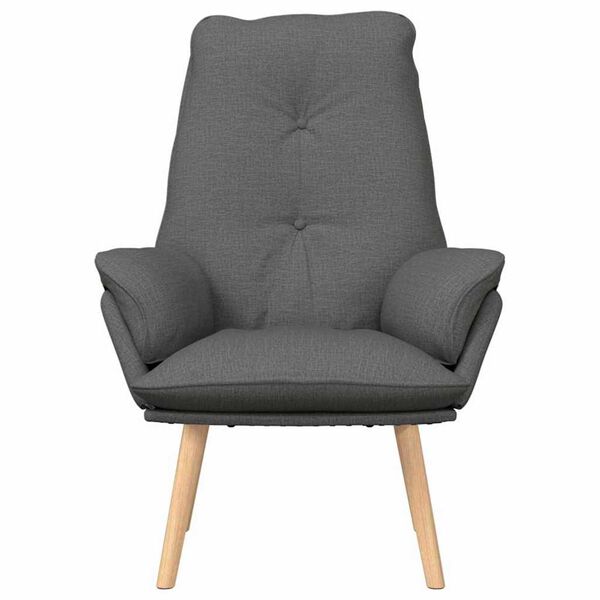 vidaXL Χαλαρωτική Πολυθρόνα Σκούρο γκρι 69 x 74 x 93 εκ. ύφασμα