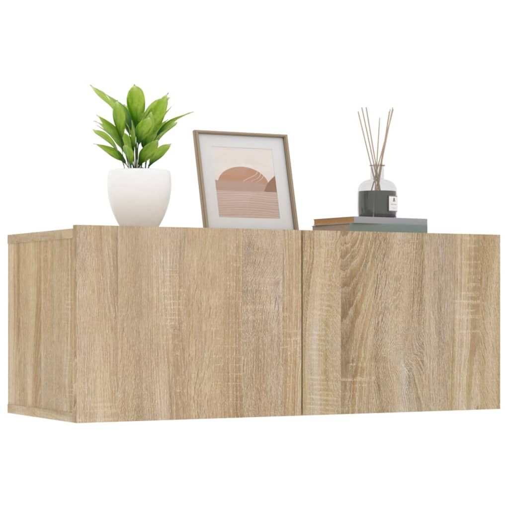 vidaXL Έπιπλα Τηλεόρασης 2 τεμ. Sonoma Δρυς 80x30x30 εκ. Επεξ. Ξύλο