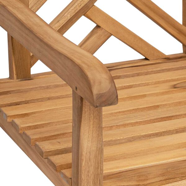 vidaXL Καρέκλα Κήπου 2 pcs Καστανό 58 x 60 x 90 εκ Μασίφ ξύλο teak