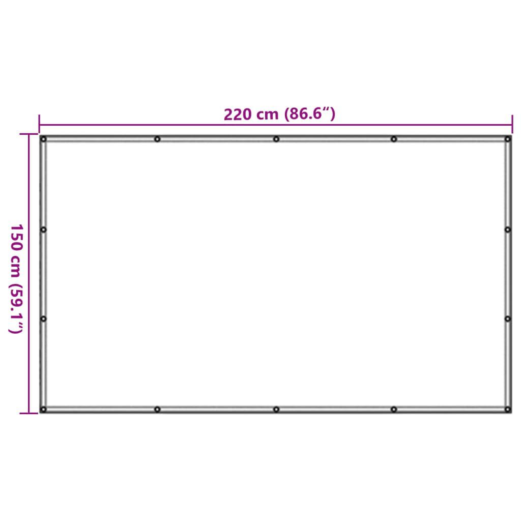 vidaXL Δίχτυ για Τρέιλερ Μαύρο 1,5 x 2,2 μ. από HDPE