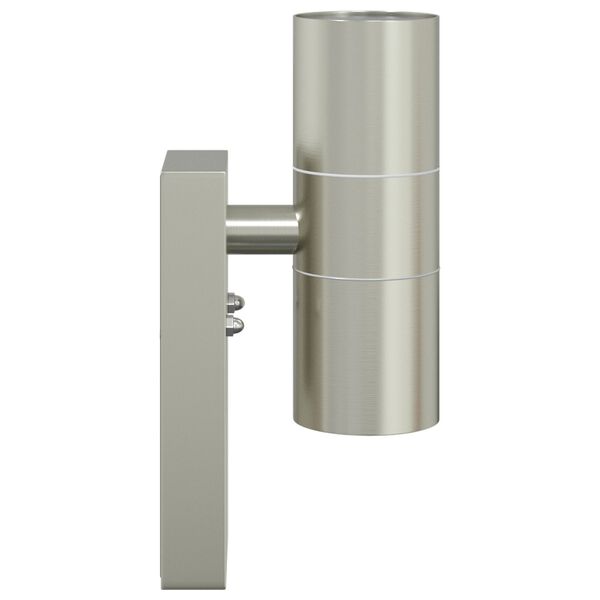vidaXL Εξωτερικά Φωτιστικά Τοίχου 2 pcs Ασημί 7 x 10 x 22 εκ