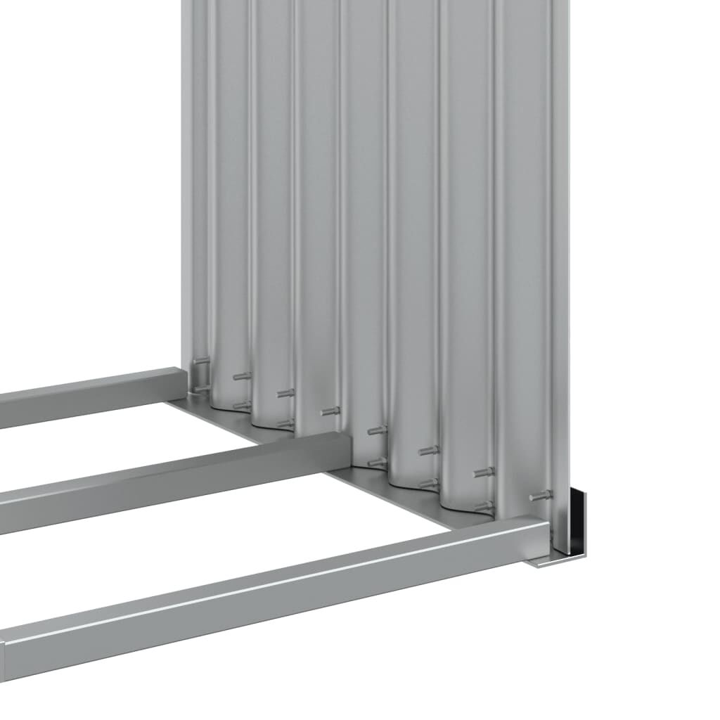 vidaXL Ξυλοθήκη Ανθρακί 120x45x210 εκ. από Γαλβανισμένο Ατσάλι