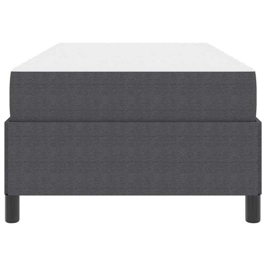 vidaXL Σκελετός Κρεβατιού Σκούρο γκρι 90 x 190 cm Βελούδο