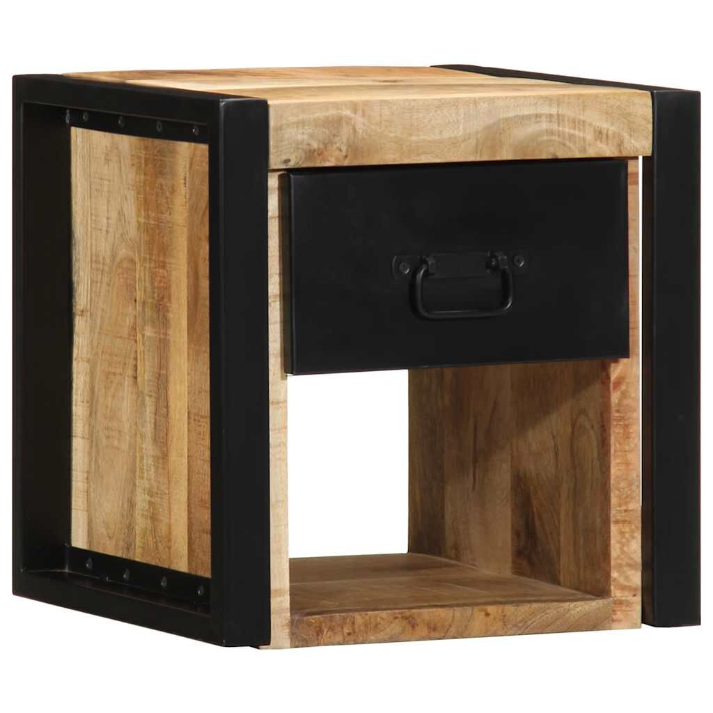 vidaXL Κομοδίνο 40x35x40 cm Στερεό ακατέργαστο ξύλο Mango