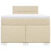 vidaXL &Kappa;&rho;&epsilon;&beta;ά&tau;&iota; Boxspring &mu;&epsilon; &Sigma;&tau;&rho;ώ&mu;&alpha; &Kappa;&rho;&epsilon;&mu; 120x190 &epsilon;&kappa;. &Upsilon;&phi;&alpha;&sigma;&mu;ά&tau;&iota;&nu;&omicron;