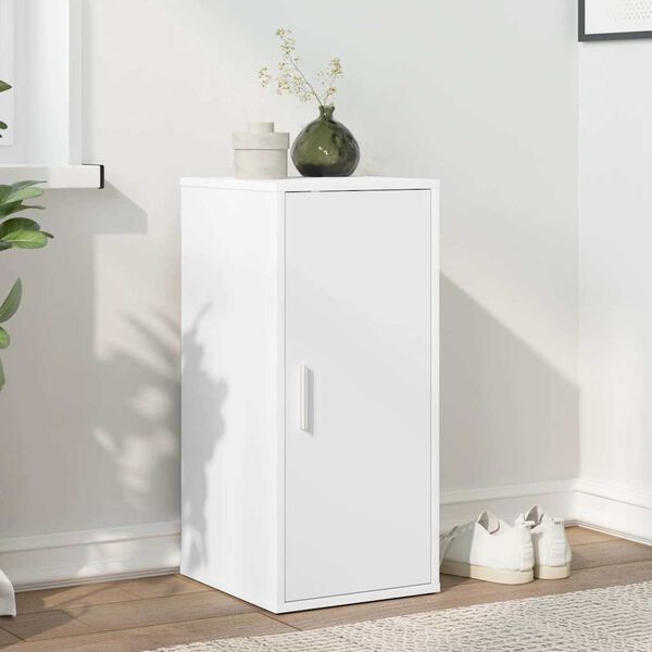 vidaXL Παπουτσοθήκη Λευκή 32 x 35 x 70 εκ. από Επεξ. Ξύλο