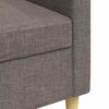 vidaXL Καναπές Τριθέσιος Taupe 180 εκ. Υφασμάτινος