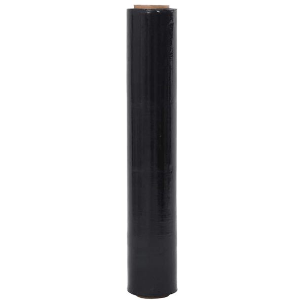 vidaXL Stretch Film 2 τεμάχια Μαύρο 23 μm 50 cm x 150 m