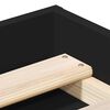 vidaXL Πλαίσιο Κρεβατιού Μαύρο 135x190 εκ. Double