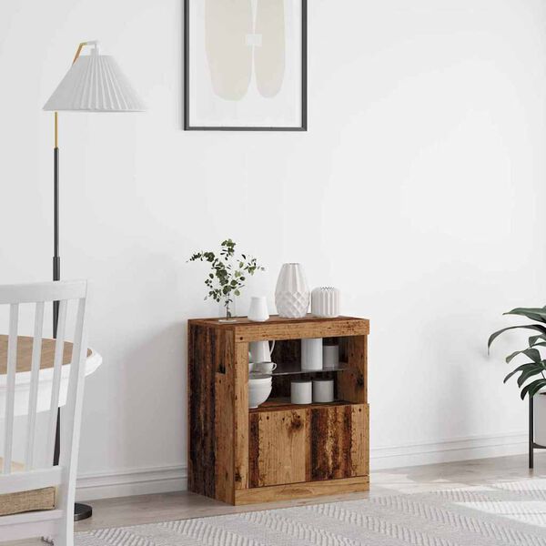 vidaXL Πλαϊνό γραφείο Καφέ 60.5 x 37 x 67 εκ Επεξεργασμένο ξύλο