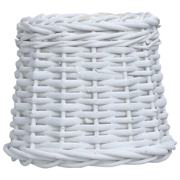 vidaXL Καπέλο Φωτιστικού Λευκό 25 x 17 εκ. από Wicker
