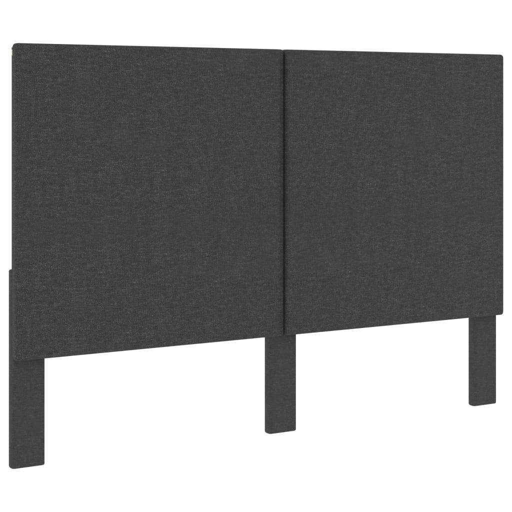 vidaXL Κρεβάτι Boxspring Σκούρο Γκρι 160 x 200 εκ. Υφασμάτινο