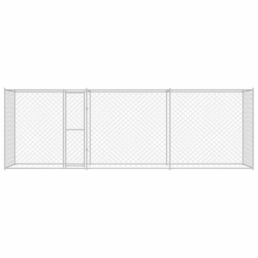 Κλουβί σκύλου Ασημί 600 x 200 x 256 εκ. Επικαλυμμένος Χάλυβας