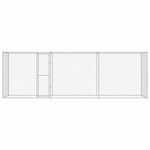 Κλουβί σκύλου Ασημί 600 x 200 x 256 εκ. Επικαλυμμένος Χάλυβας