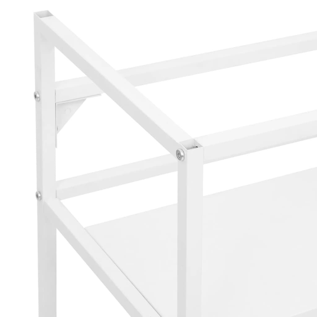 vidaXL Έπιπλο Μπάνιου Λευκό 59 x 38 x 83 εκ. Σιδερένιο