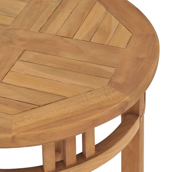 vidaXL Τραπέζι Bistro Ø 60 x 75,5 εκ. από Μασίφ Ξύλο Teak