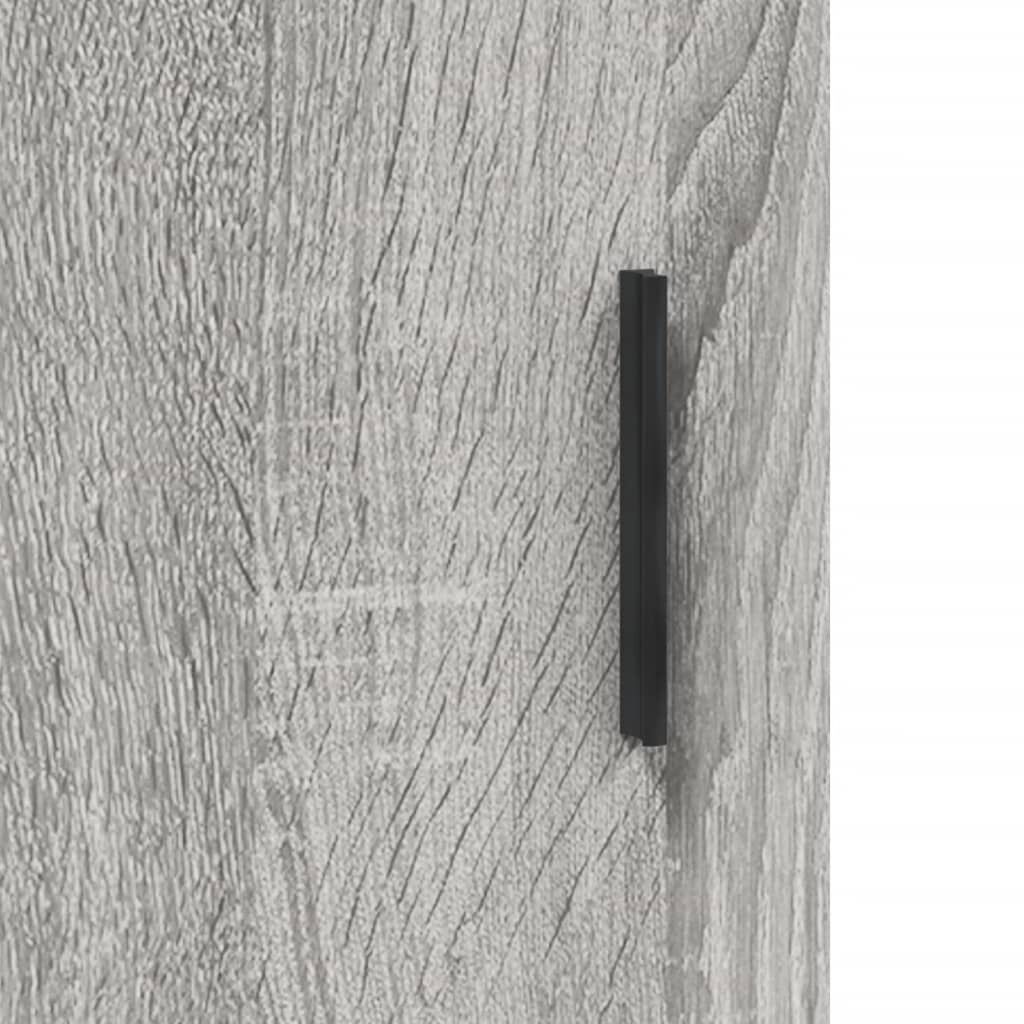 vidaXL Ντουλάπι Γκρι Sonoma 90 x 34 x 80 εκ. από Επεξεργασμένο Ξύλο