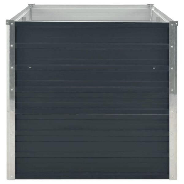 vidaXL Ζαρντινιέρα Ψηλή Ανθρακί 160x80x77 εκ. από Γαλβανισμένο Χάλυβα