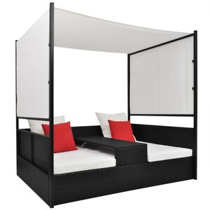 vidaXL &Xi;&alpha;&pi;&lambda;ώ&sigma;&tau;&rho;&alpha; - &Kappa;&rho;&epsilon;&beta;ά&tau;&iota; &Mu;&alpha;ύ&rho;&omicron; 190x130 &epsilon;&kappa;. &Sigma;&upsilon;&nu;&theta;&epsilon;&tau;. &Rho;&alpha;&tau;ά&nu; &mu;&epsilon; &Sigma;&kappa;ί&alpha;&sigma;&tau;&rho;&omicron;