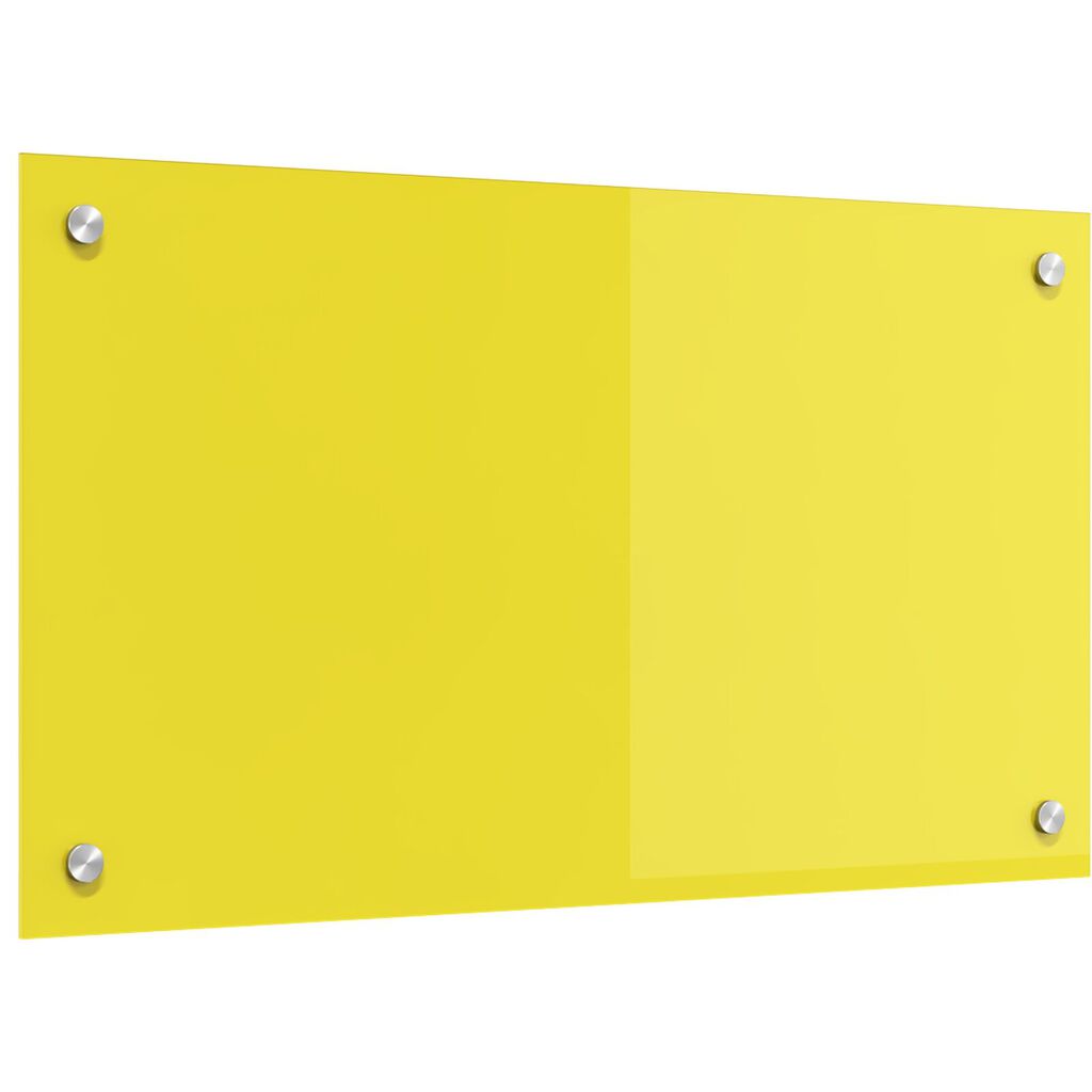 vidaXL Κίτρινο Πλακάκι Κουζίνας 70x40x0,6 cm από Σκληρυμένο Γυαλί
