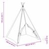 vidaXL Σκηνίτσα Teepee Λευκό 120 x 120 x 150 cm Ύφασμα και Πλαστικό