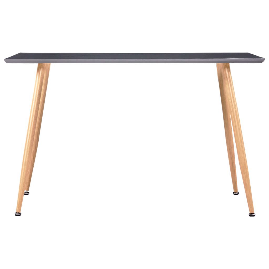 vidaXL Τραπεζαρία Γκρι / Χρώμα Δρυός 120 x 60 x 74 εκ. από MDF