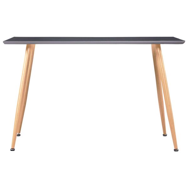 vidaXL Τραπεζαρία Γκρι / Χρώμα Δρυός 120 x 60 x 74 εκ. από MDF