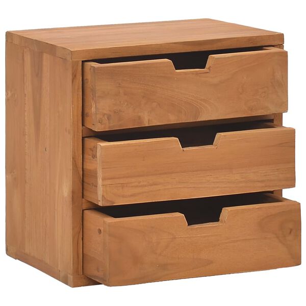 vidaXL Κομοδίνο 40 x 30 x 40 εκ. από Μασίφ Ξύλο Teak