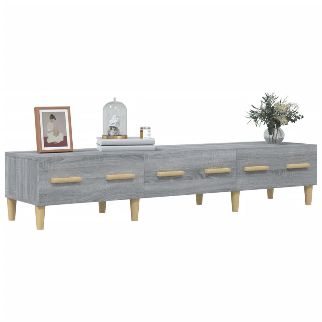 vidaXL Έπιπλο Τηλεόρασης Γκρι Sonoma 150x34,5x30εκ. Επεξεργασμένο Ξύλο