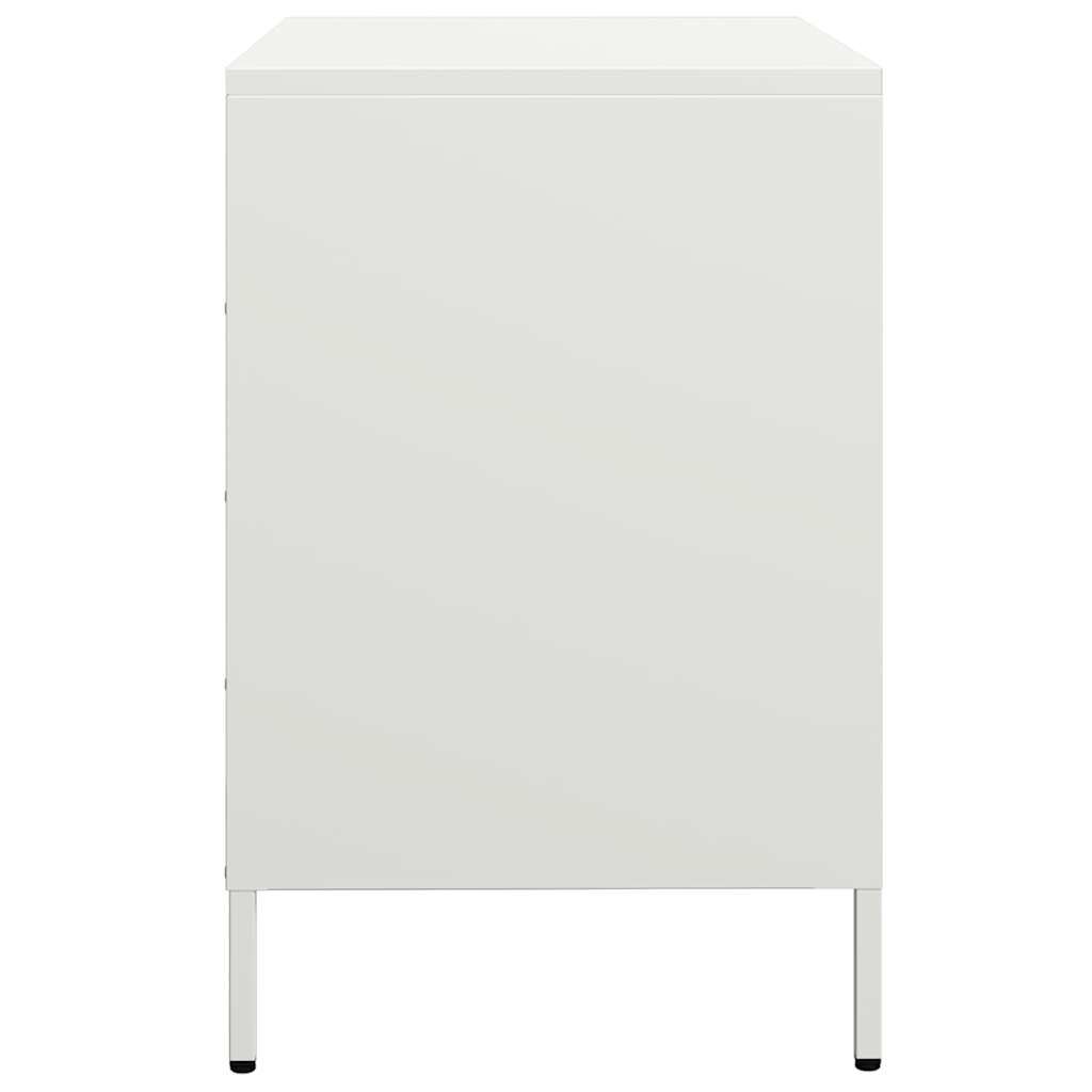vidaXL Ντουλάπι Λευκό 68x39x58,5 εκ. από Χάλυβα Ψυχρής Έλασης