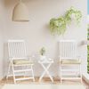 vidaXL Μαξιλάρια Παλέτας Κήπου 2 τεμ. Μπεζ 50x50x7 εκ. Oxford Ύφασμα